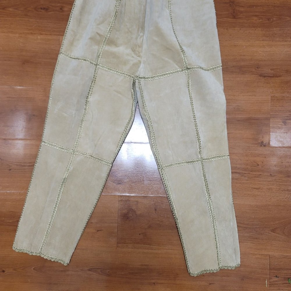 Vintage SMH Leather Suede Pants Camel 16 Pants